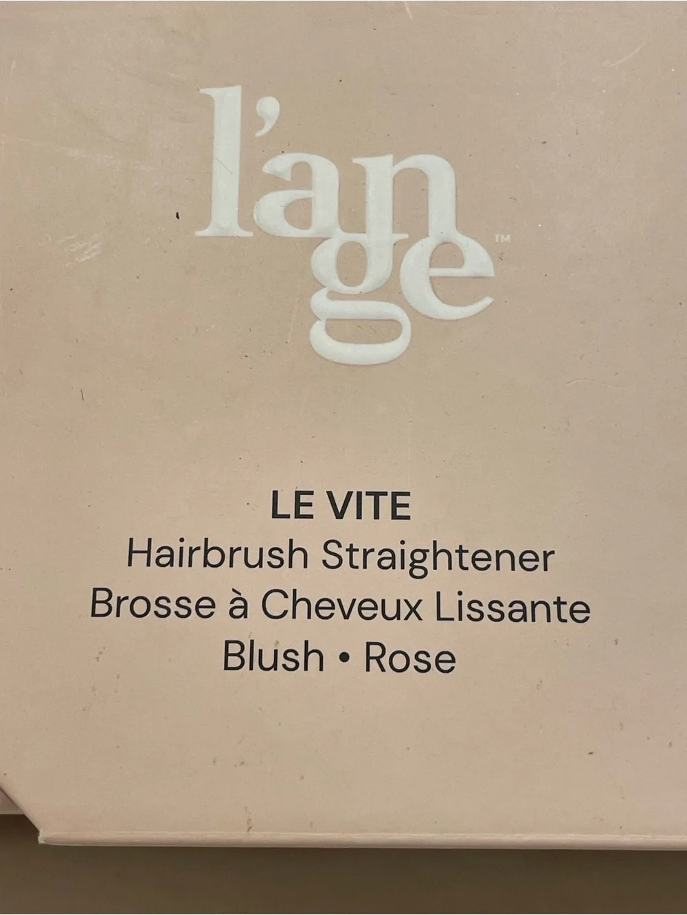 Lange Blush Pink Le Vite Hairbrush Straightener